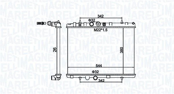 Radiator, engine cooling